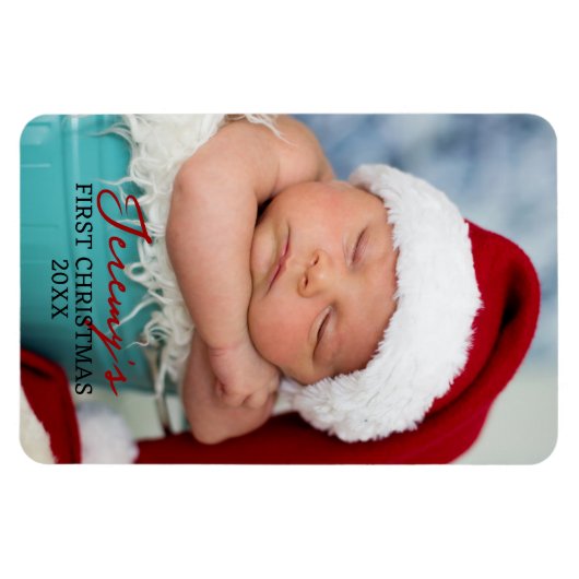 Magnet Flexible Baby's First Christmas 4x6 Photo Refrigerator (Horizontal)