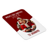 Magnet Flexible Baby's First Christmas Photo Ornament Keepsake (Côté Droit)