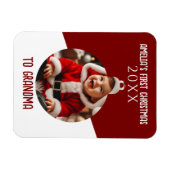 Magnet Flexible Baby's First Christmas Photo Ornament Keepsake (Horizontal)