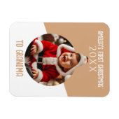 Magnet Flexible Baby's First Christmas Photo Ornament Keepsake (Horizontal)
