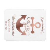 Magnet Flexible Bachelorette personnalisée Rose Gold M (Horizontal)