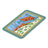 MAGNET FLEXIBLE BAD YAM YELLING AT PEAS, FUNNY THANKSGIVING MEAL (Côté Gauche)