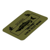 Magnet Flexible Badge de pêcheur de combat de l'Alaska (Côté Gauche)