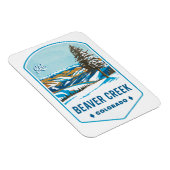 Magnet Flexible Badge de ski Beaver Creek Colorado (Côté Droit)