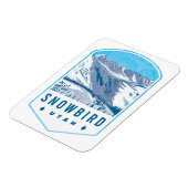Magnet Flexible Badge de ski Snowbird Utah (Côté Gauche)