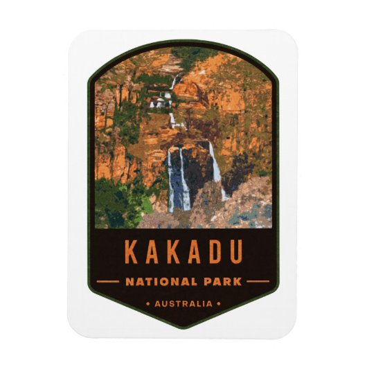 Magnet Flexible Badge du parc national de Kakadu (Vertical)
