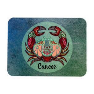 Magnet Flexible Badge Rétro Crabe Cancer