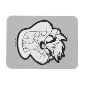 Magnet Flexible Badge TAZ™ Evil Grin (Horizontal)