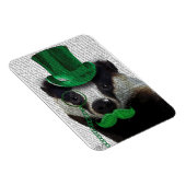 Magnet Flexible Badger avec chapeau vert et moustache (Côté Droit)