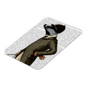Magnet Flexible Badger The Rider Portrait (Côté Gauche)