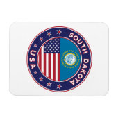 Magnet Flexible Baguette du Dakota du Sud, étui téléphonique, sac  (Horizontal)