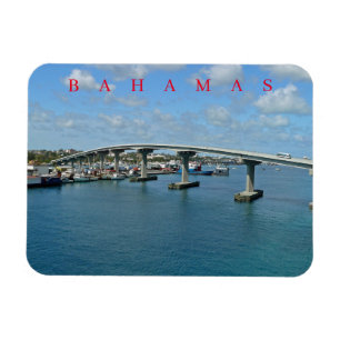 Magnet Flexible Bahamas Paradise Island Bridge vue réfrigérateur a