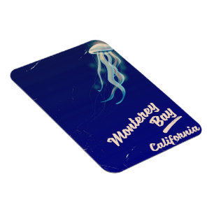 Magnet Flexible Baie de Monterey Californie Jelly vintage voyage