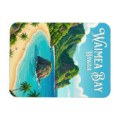 Magnet Flexible Baie de Waimea États-Unis (Horizontal)