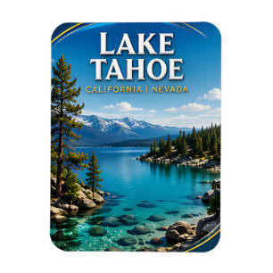 Magnet Flexible Baie d'Émeraude du lac Tahoe Scénique