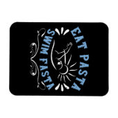 Magnet Flexible Baignade - Manger Pasta nager Fasta (Horizontal)