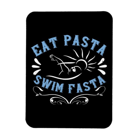 Magnet Flexible Baignade - Manger Pasta nager Fasta (Vertical)