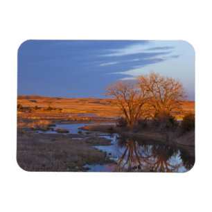 Magnet Flexible Baigné dans la lumière du coucher de soleil, la ri