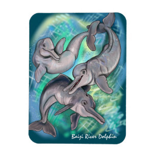 Magnet Flexible Baiji River Dolphin lost echos