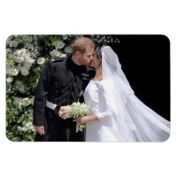 Baiser du jour de mariage du duc et de la duchesse