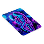 Magnet Flexible Baiser lesbien en bleu et violet (Côté Droit)