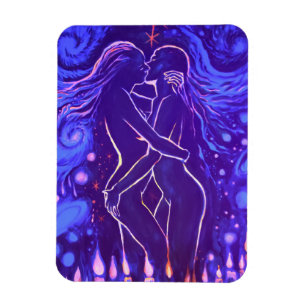 Magnet Flexible Baiser lesbienne passionnée