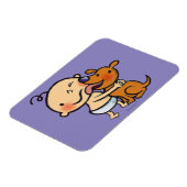 Magnet Flexible Baisers de chiots pour le bébé (Côté Gauche)