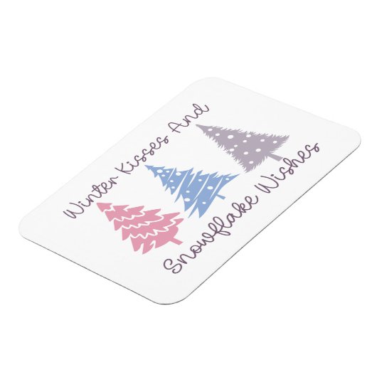 Magnet Flexible Baisers d'hiver et wis de flocon (Côté Gauche)