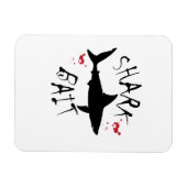 Magnet Flexible Bait de requin drôle Grand blanc (Horizontal)