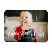 Magnet Flexible Baking Spirits Bright Holiday Photo (Horizontal)