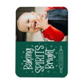 Magnet Flexible Baking Spirits Bright Photo de vacances vert (Vertical)