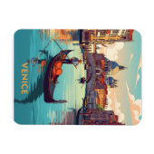 Magnet Flexible Balade en gondole à Venise avec des bâtiments hist (Horizontal)