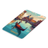 Magnet Flexible Balade en gondole à Venise avec des bâtiments hist (Côté Gauche)