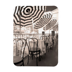 Magnet Flexible Balcon restaurant pittoresque, Italie