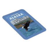 Magnet Flexible Bald Eagle Diving - Katmai, Alaska (Côté Droit)