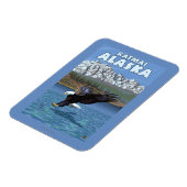 Magnet Flexible Bald Eagle Diving - Katmai, Alaska (Côté Gauche)