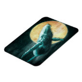 Magnet Flexible Baleine à bosse d'Imaginaire volant vers la lune - (Côté Gauche)