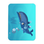 Magnet Flexible Baleine bleue (Vertical)