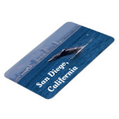 Magnet Flexible Baleine d'un temps San Diego, CA (Côté Gauche)