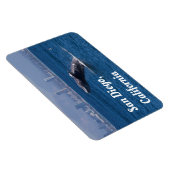 Magnet Flexible Baleine d'un temps San Diego, CA (Côté Droit)