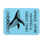 Magnet Flexible Baleine, on s'amuse bien ! Croisière en Alaska (Horizontal)