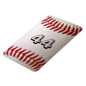 Magnet Flexible Balle de baseball blanche classique avec numéro de (Côté Gauche)