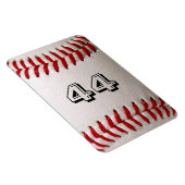 Magnet Flexible Balle de baseball blanche classique avec numéro de (Côté Droit)