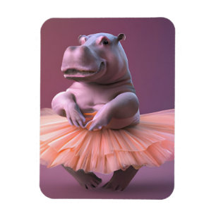 Magnet Flexible Ballerina Hippo