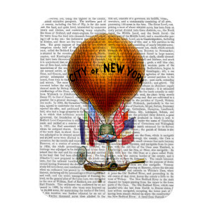 Magnet Flexible Ballon à air chaud de ville de New-York