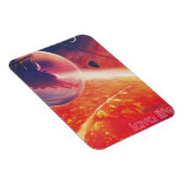 Magnet Flexible Ballon à air chaud extrême sur paysage volcanique (Côté Droit)