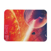 Magnet Flexible Ballon à air chaud extrême sur paysage volcanique (Horizontal)