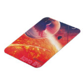 Magnet Flexible Ballon à air chaud extrême sur paysage volcanique (Côté Gauche)