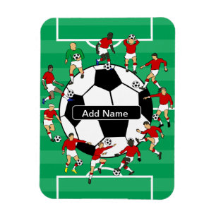 Magnet Flexible Ballon de football et joueurs personnalisés