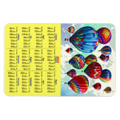 Magnet Flexible Ballons à air chaud Calendrier 2012 (Horizontal)